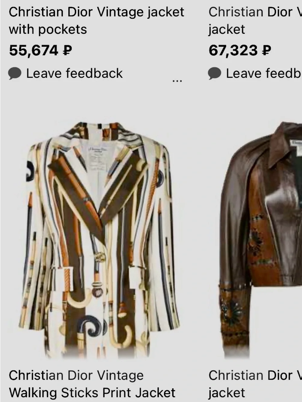Dior Multicolor Walking Sticks Print Jacket
